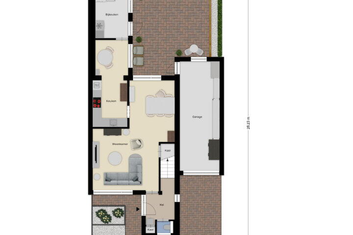 Plattegrond – Plantagebaan 35, Wouw
