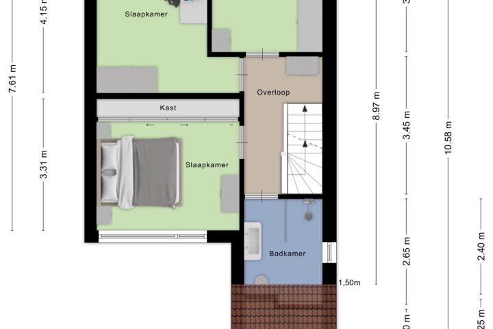 Plattegrond – Plantagebaan 35, Wouw