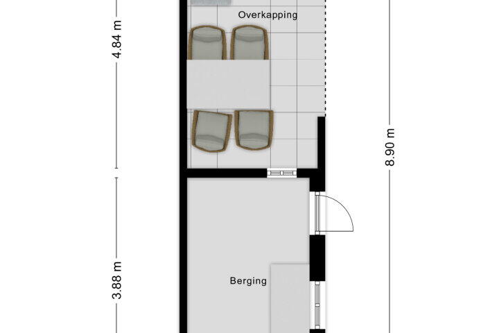 Plattegrond – Plantagebaan 35, Wouw