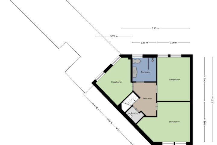 Plattegrond – Plantagobeemd 54, Maastricht
