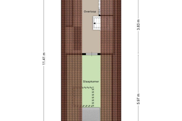 Plattegrond – Platinadijk 66, Roosendaal