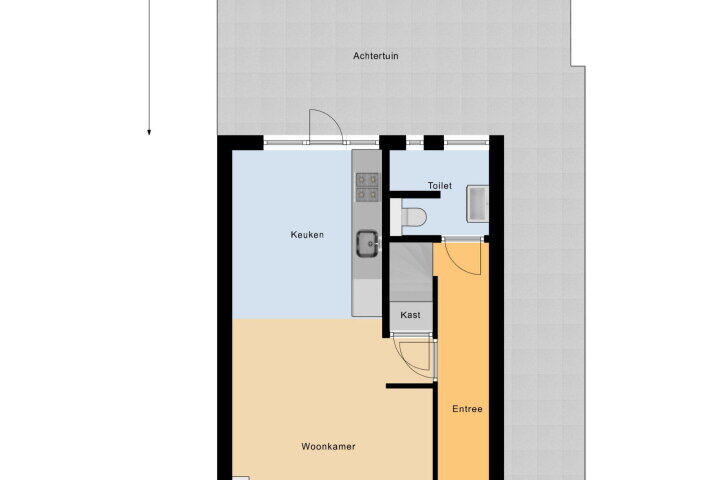 Plattegrond – Pluimstraat 18, Middelburg