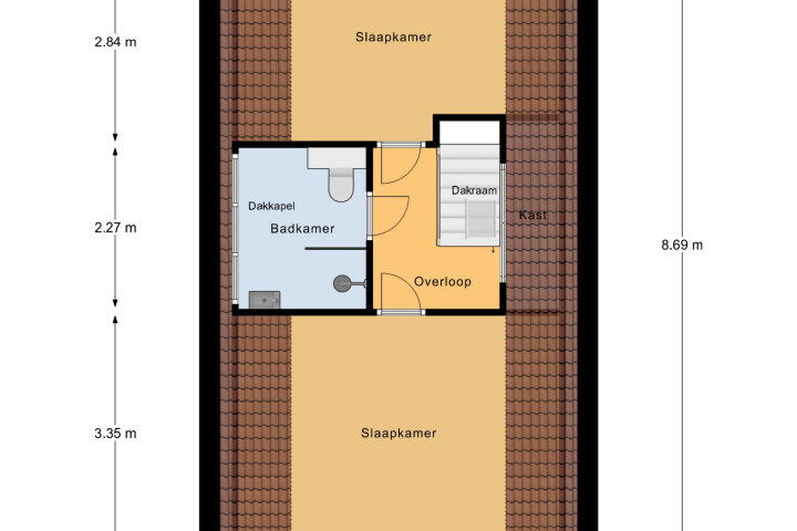 Plattegrond – Pluimstraat 18, Middelburg