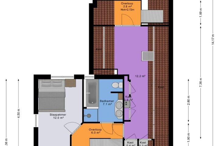 Plattegrond – Podzolhamel 1, Assen