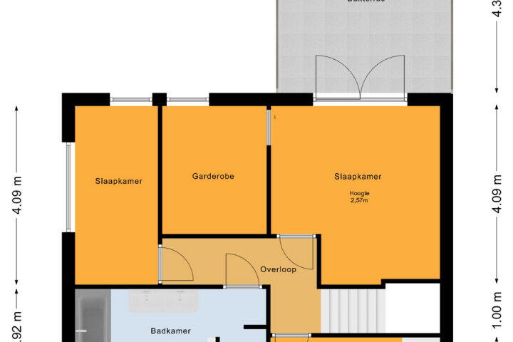 Plattegrond – Polluxstraat 52, Almere