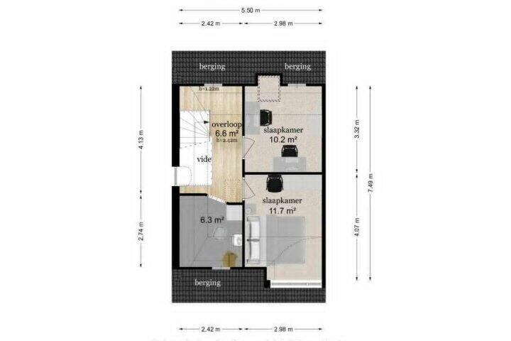 Plattegrond – Pompejus 31, Wijk bij Duurstede