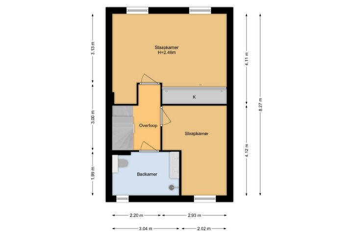 Plattegrond – Ponyweide 98, Zoetermeer