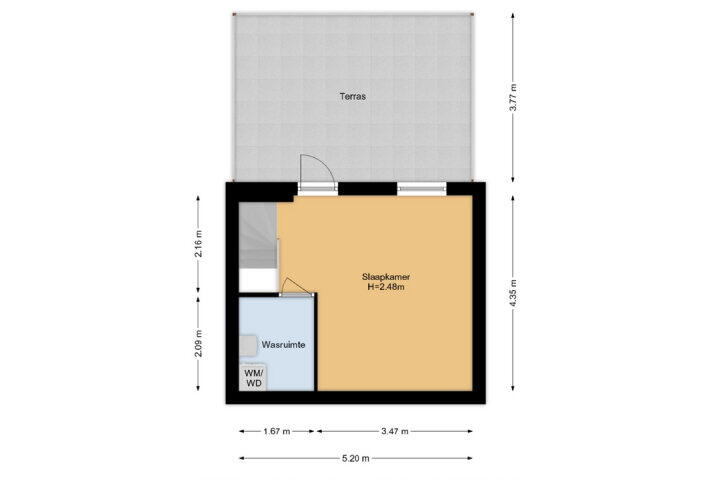 Plattegrond – Ponyweide 98, Zoetermeer