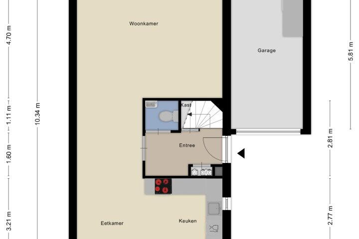 Plattegrond – Poolster 6, Zeewolde