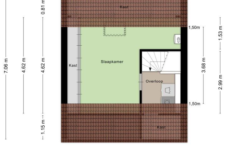 Plattegrond – Poolster 6, Zeewolde