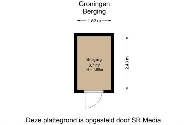 Plattegrond – Poortstraat 11 A, Groningen