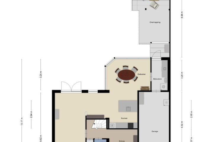 Plattegrond – Porfierdijk 29, Roosendaal