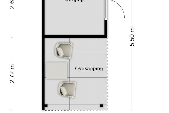 Plattegrond – Porfierdijk 31, Roosendaal