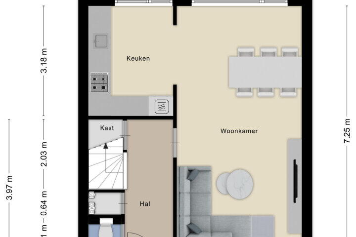 Plattegrond – Porta Pia 19, Oudenbosch