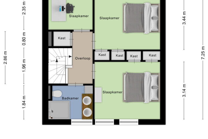 Plattegrond – Porta Pia 19, Oudenbosch
