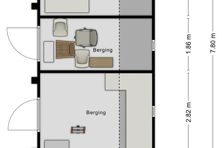 Plattegrond – Postbaan 25, Rucphen