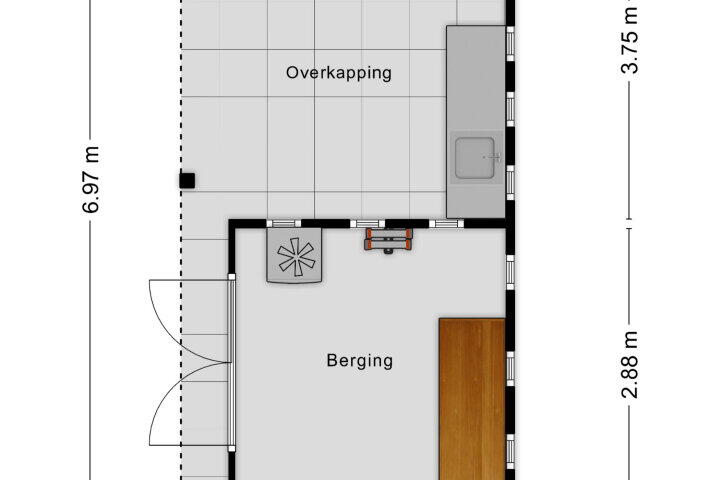 Plattegrond – Postbaan 25, Rucphen