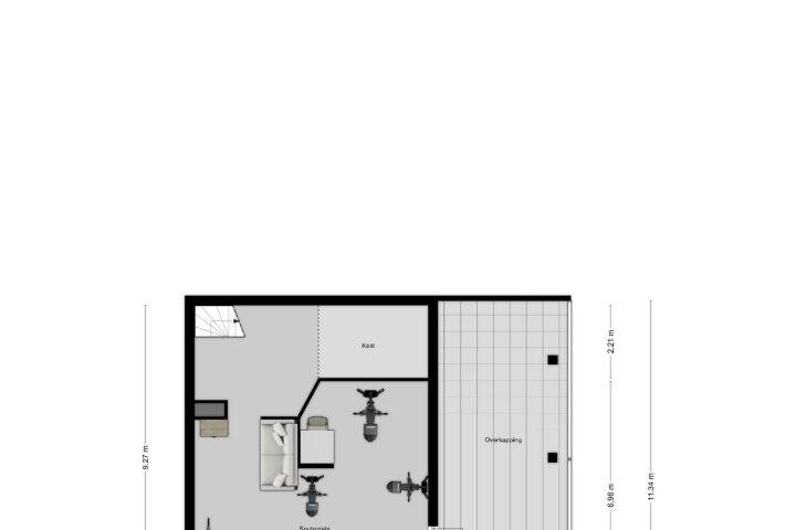 Plattegrond – Postbaan 25, Rucphen