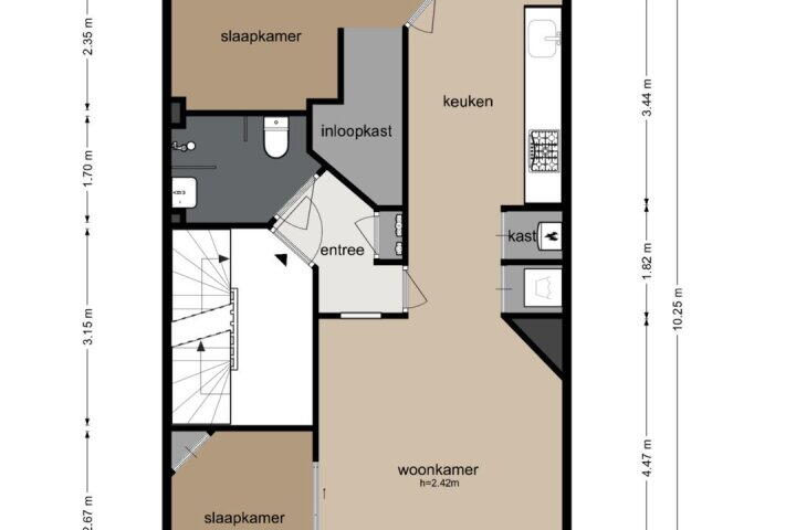 Plattegrond – Postjeskade 137 1, Amsterdam