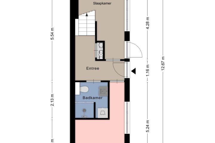 Plattegrond – Poststraat 35, Arnhem