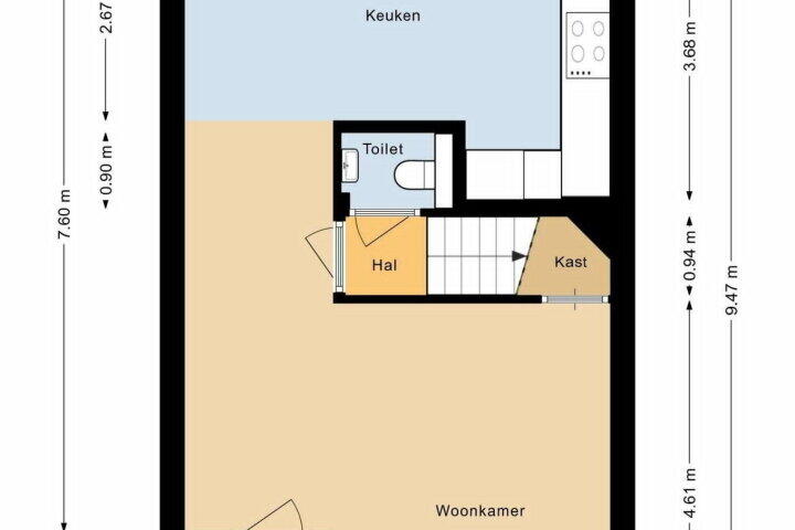 Plattegrond – Potvis 99, Heerhugowaard