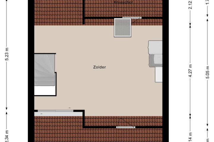 Plattegrond – Preistingestraat 35, Steenwijk