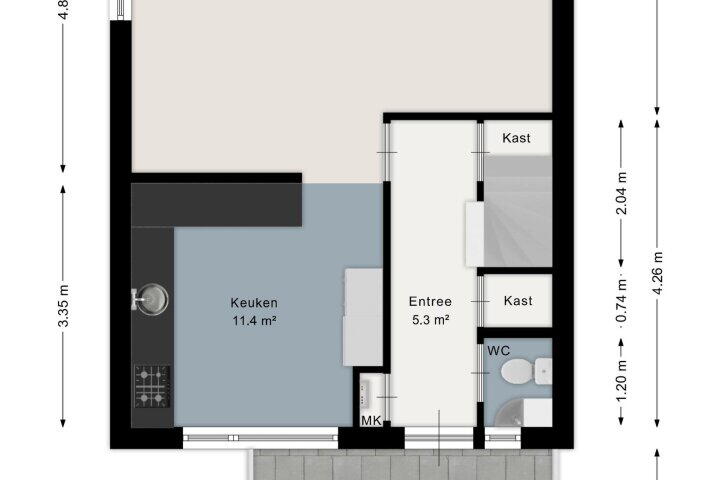 Plattegrond – President Kennedystraat 37, Steenwijk