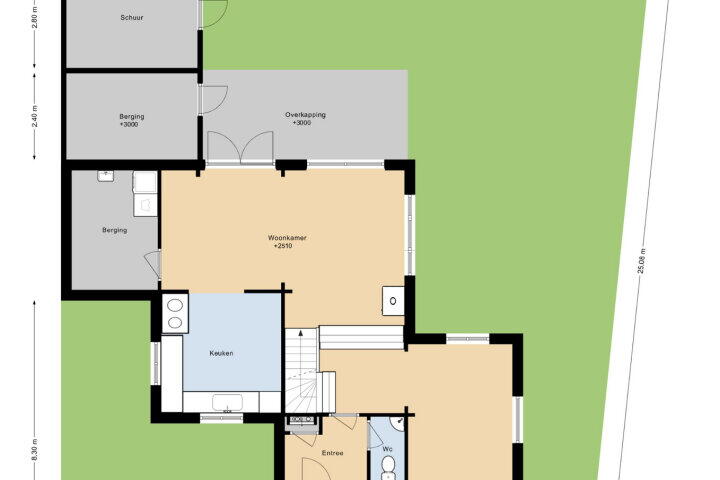 Plattegrond – Prickart 18 A, Bocholtz