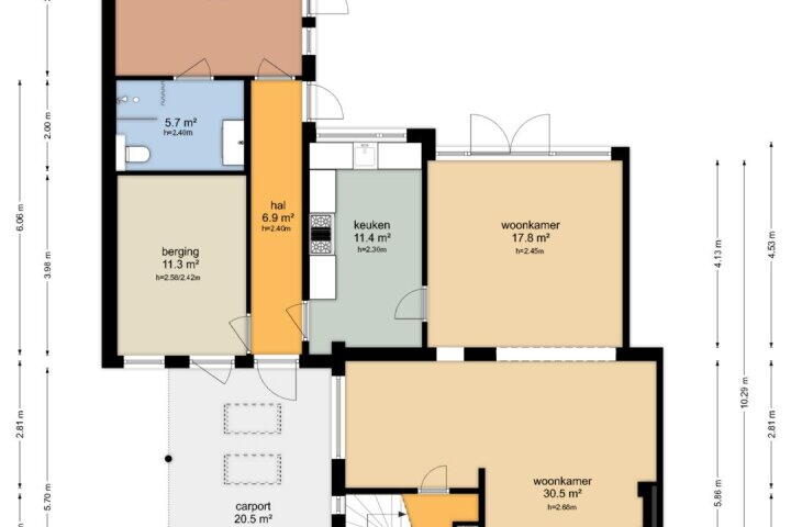 Plattegrond – Prins Bernhardlaan 5, Paterswolde