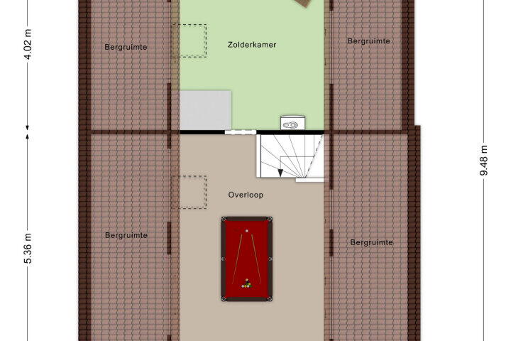 Plattegrond – Prins Bernhardstraat 1, Nispen