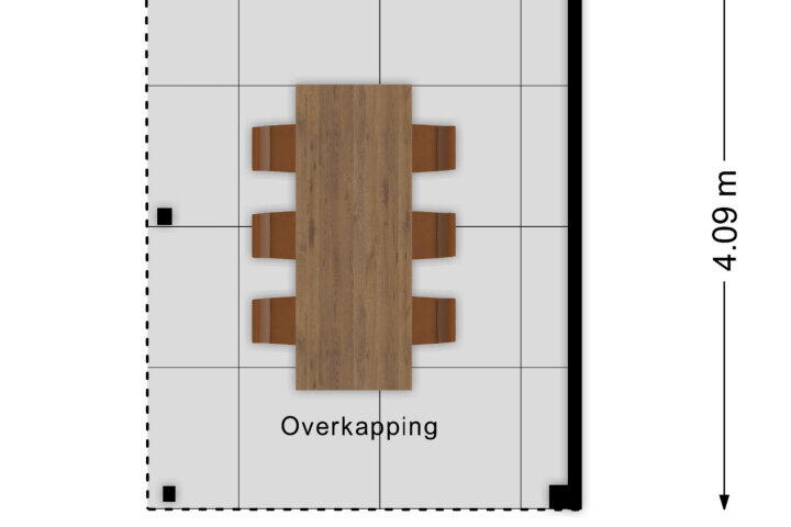 Plattegrond – Prins Bernhardstraat 1, Nispen
