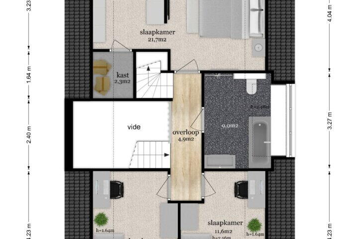 Plattegrond – Prins Clausdreef 1 a, Langbroek