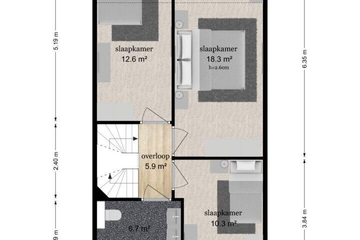 Plattegrond – Prins Clausdreef 33, Langbroek