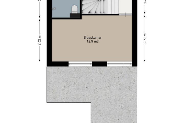 Plattegrond – Prins Clausstraat 61, Smilde