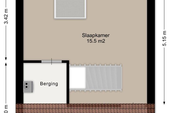 Plattegrond – Prins Clausstraat 61, Smilde