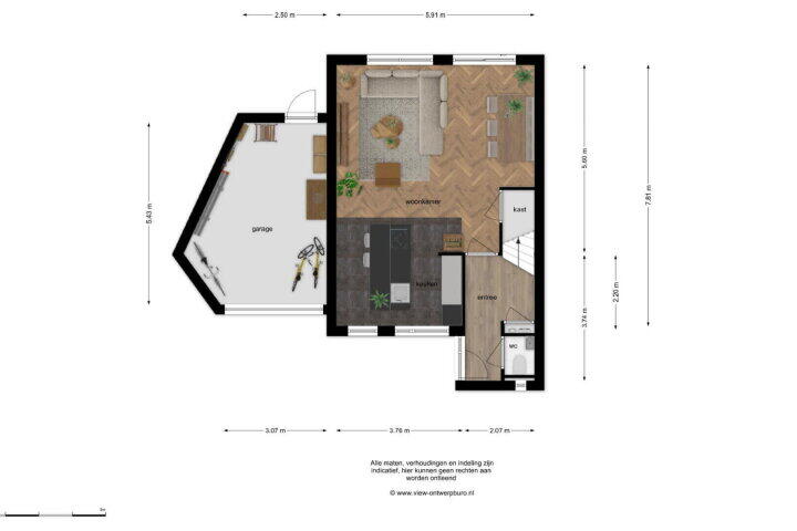 Plattegrond – Prinsendam 1, Oosterhout