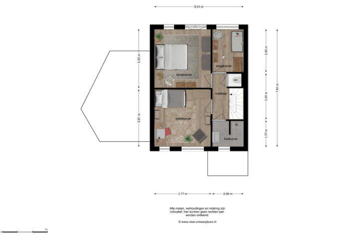Plattegrond – Prinsendam 1, Oosterhout