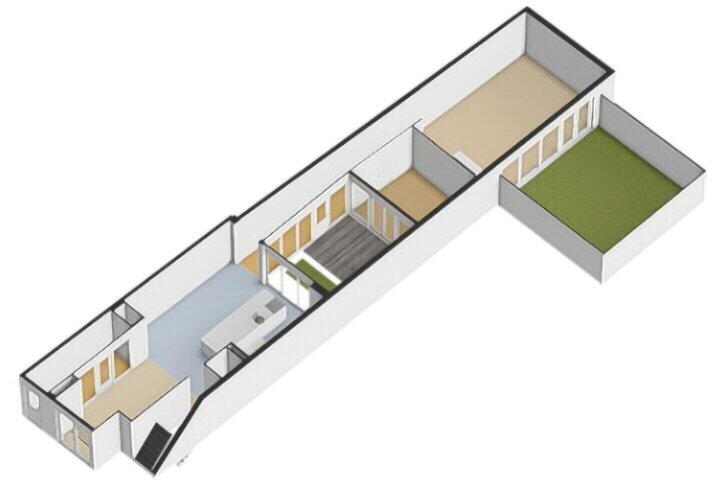 Plattegrond – Prinsengracht 800 C, Amsterdam