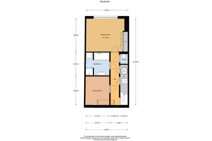 Plattegrond – Prinsengracht 800 C, Amsterdam