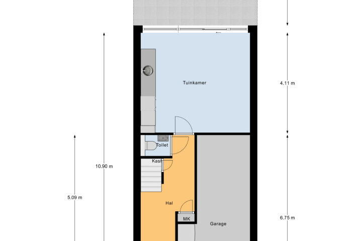 Plattegrond – Prinsenlaan 29, Middelburg