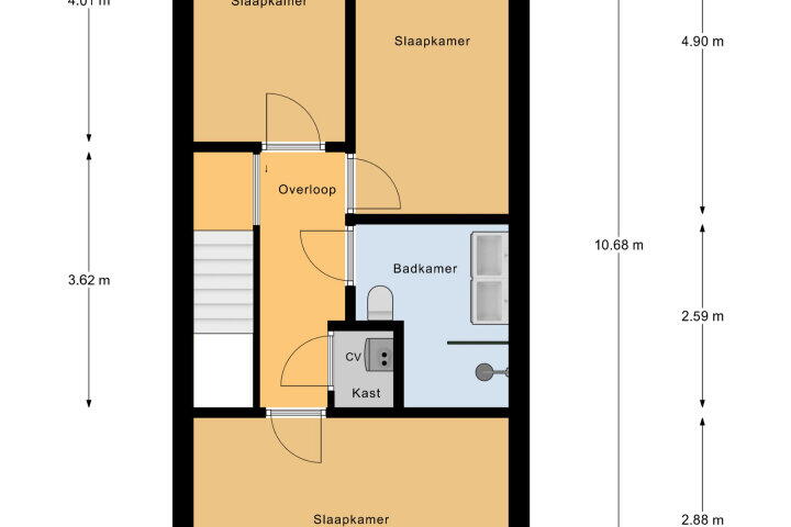 Plattegrond – Prinsenlaan 29, Middelburg