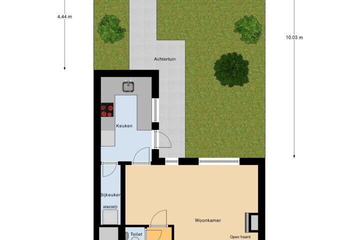 Plattegrond – Prinsenstraat 26, Vlissingen