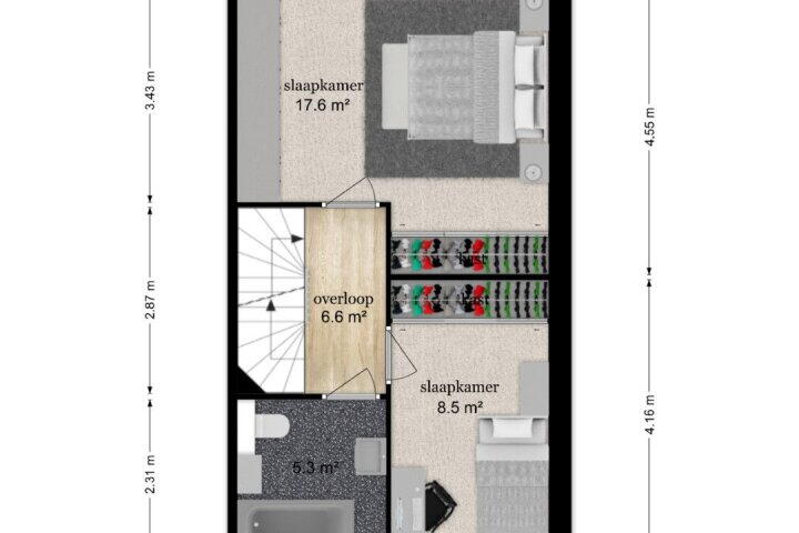 Plattegrond – Prinses Amaliahof 12, Leersum
