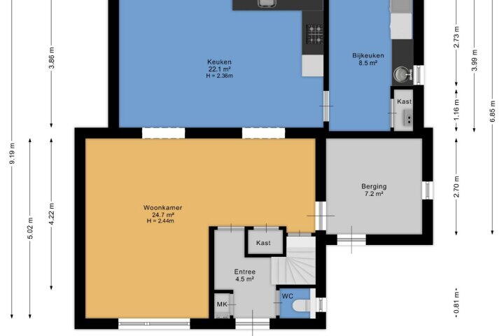 Plattegrond – Prinses Beatrixstraat 7, Vledder