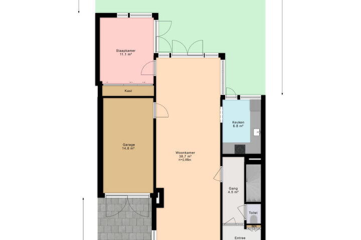 Plattegrond – Prinses Irenelaan 13, Voorburg