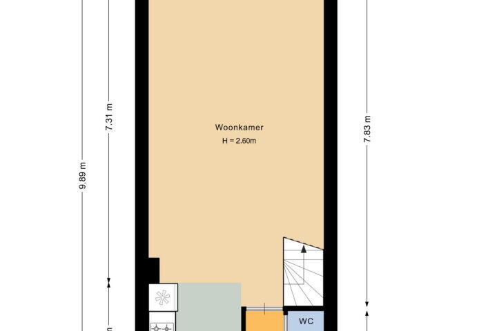 Plattegrond – Prinses Irenestraat 44, Moordrecht