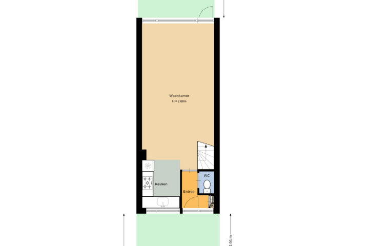 Plattegrond – Prinses Irenestraat 44, Moordrecht