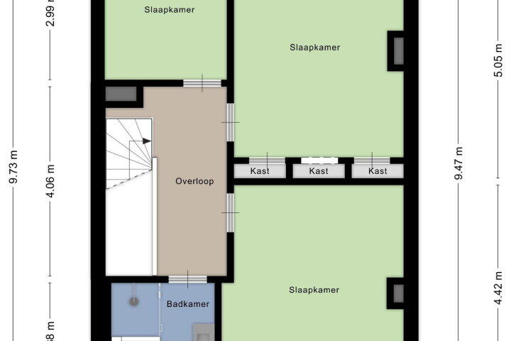 Plattegrond – Prinses Julianapark 12, Sneek