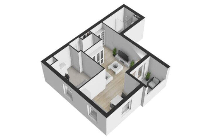 Plattegrond – Prinses Margrietstraat 2 N, Woudenberg