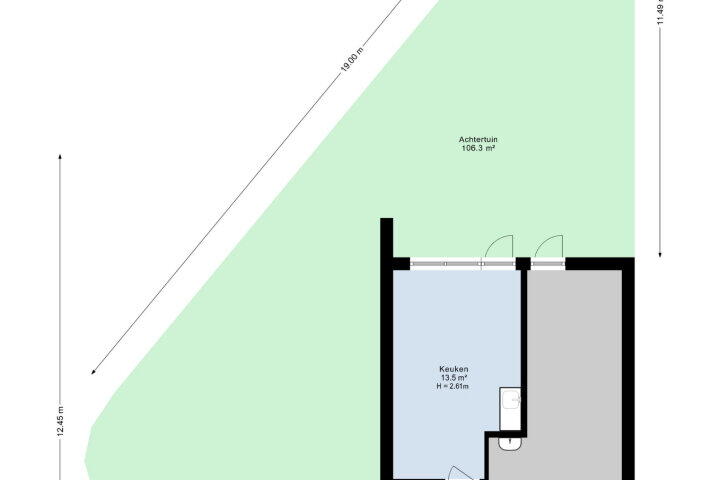 Plattegrond – Prinsestraat 2, Zoetermeer